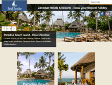Tablet Screenshot of hotelzanzibar.com